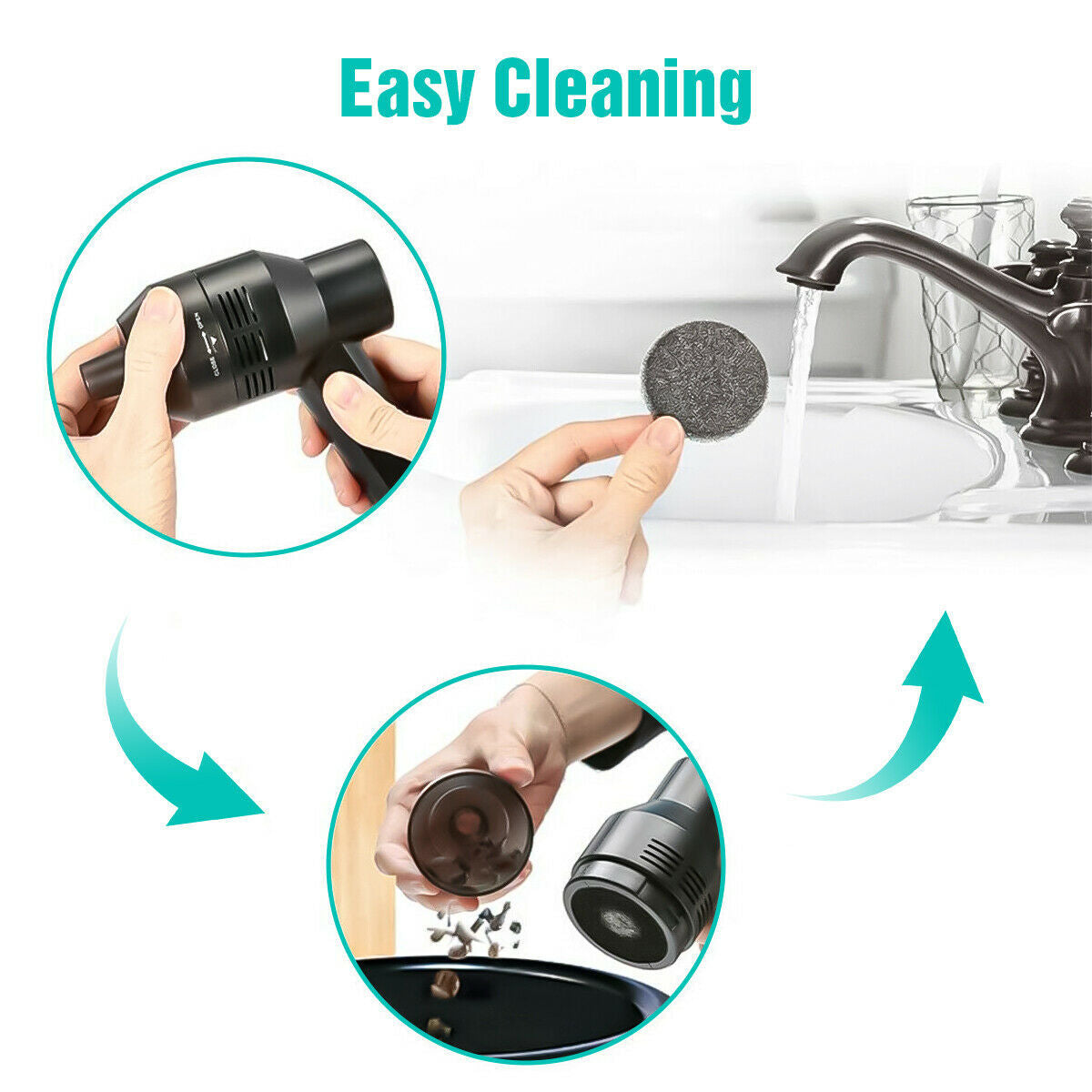 Mini Handheld Vacuum – Portable, Cordless & Multi-Use